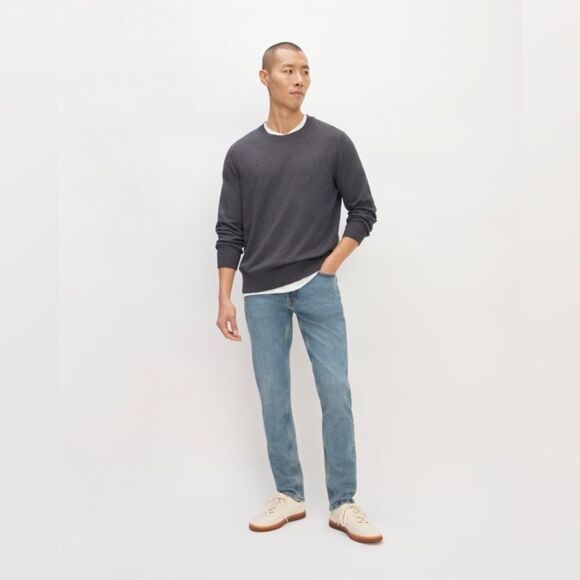 MEN’S EVERLANE The Organic Cotton Slim Fit Jean in Faded Blue Sky NWT - Picture 1 of 9